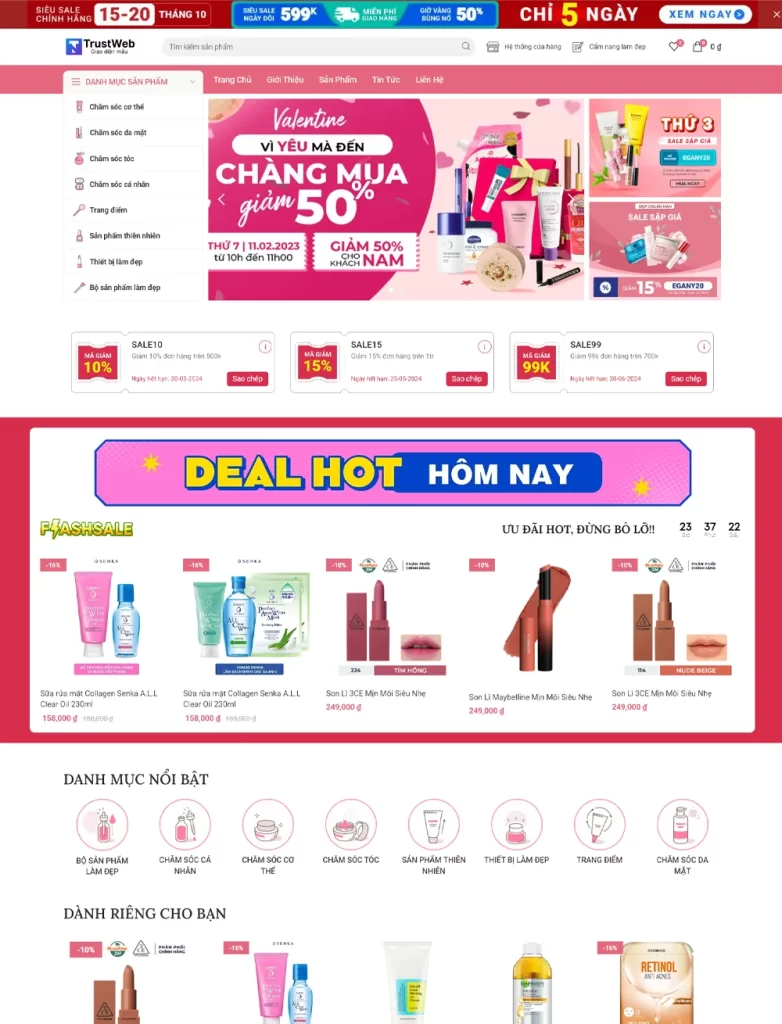 Thiết Kế Website Mỹ Phẩm - Tối Ưu SEO - Tiết Kiệm Chi Phí 3 Thiết Kế Website Mỹ Phẩm - Tối Ưu SEO - Tiết Kiệm Chi Phí