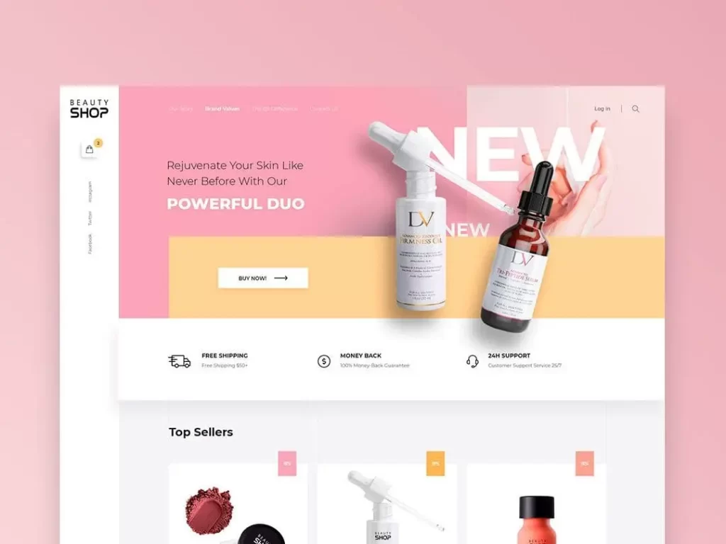 Thiết Kế Website Mỹ Phẩm - Tối Ưu SEO - Tiết Kiệm Chi Phí 4 Thiết Kế Website Mỹ Phẩm Đẹp Mắt, Chuẩn SEO 2024