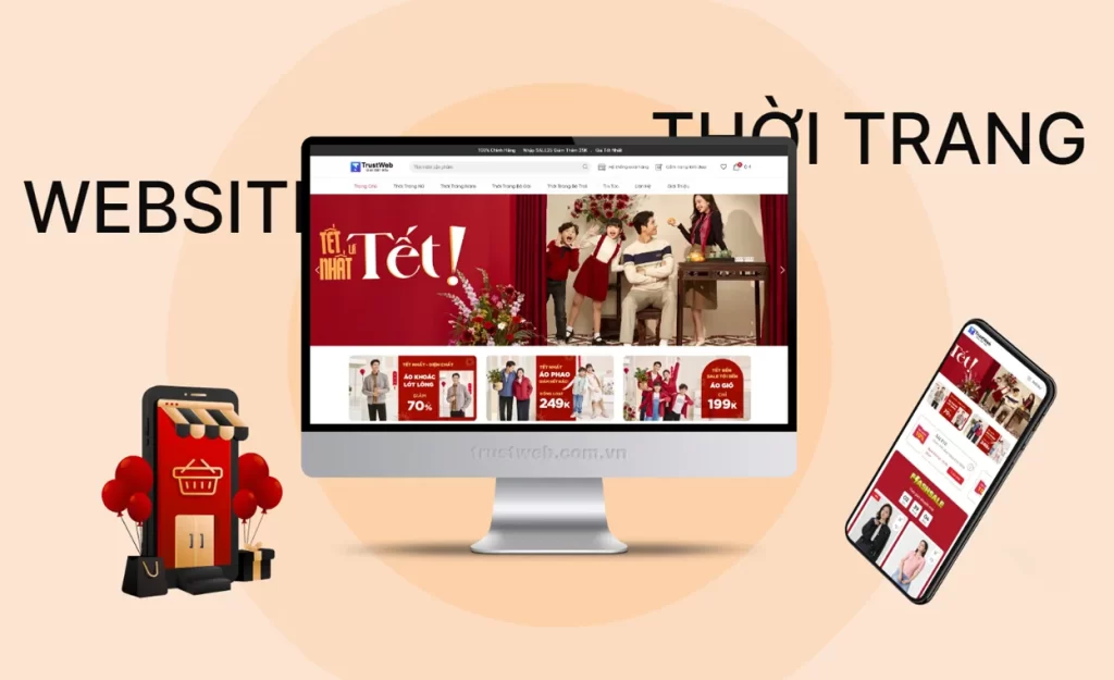 Thiết kế website thời trang, may mặc rẻ đẹp 1 Thiết kế website thời trang, may mặc đẹp